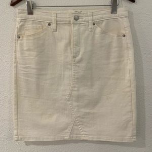 Off white denim skirt: size 6